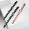 Natural Diamond Malachite Square Leather Watch GE1252