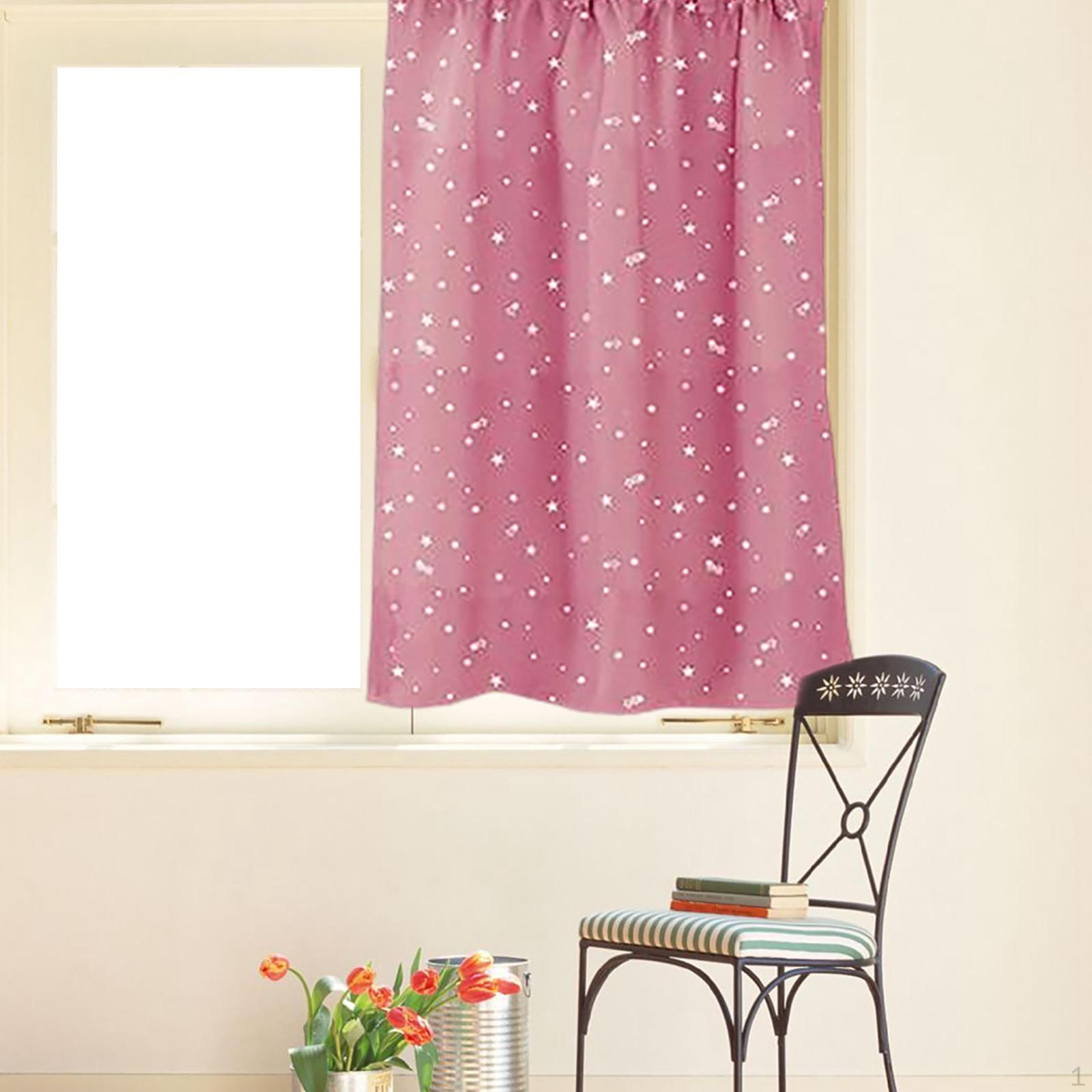 

Затенение 70%-90%, можно стирать в машине, декоративные шторы с вырезами для гостиной, столовой pink 74x90cm