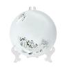 10pcs Folding White Plastic Plate Holders Dish Picture Frame Decorative Display Stand Rack