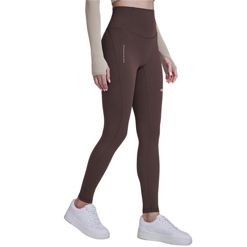 Alo Yoga Nude Feel Reflektierender Print Radsport Fitnesshose