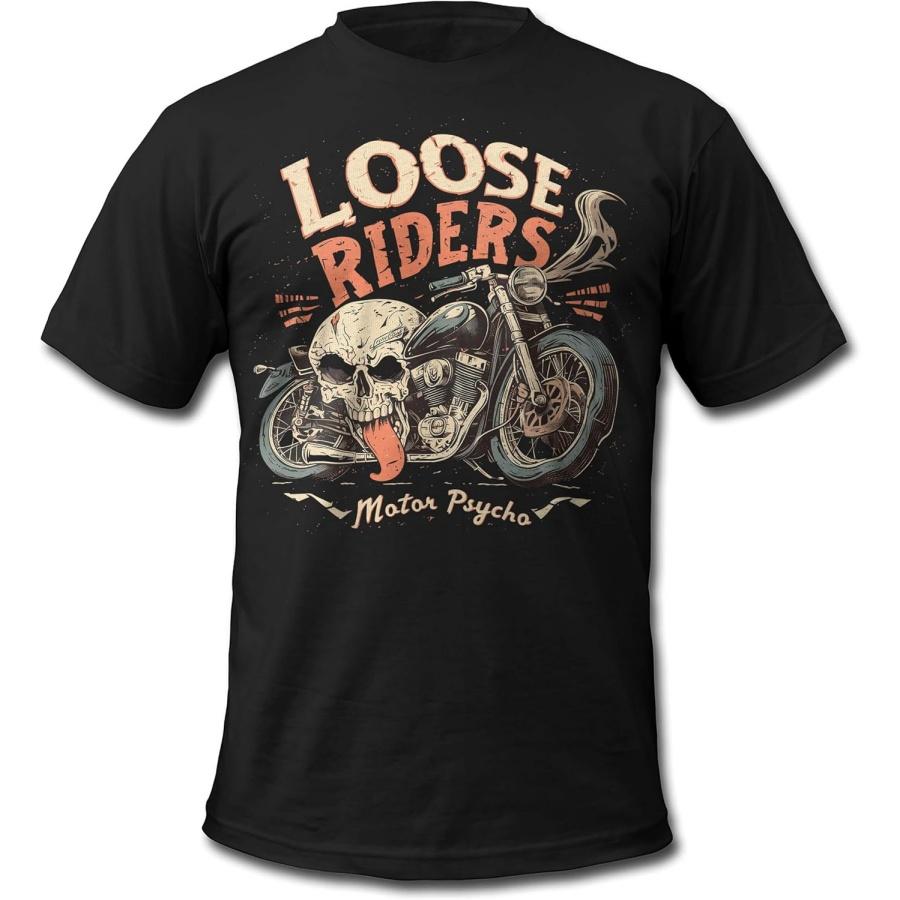 Bands and Bones Loose Riders Motor Men s T-Shirt XXXXXL разноцветный