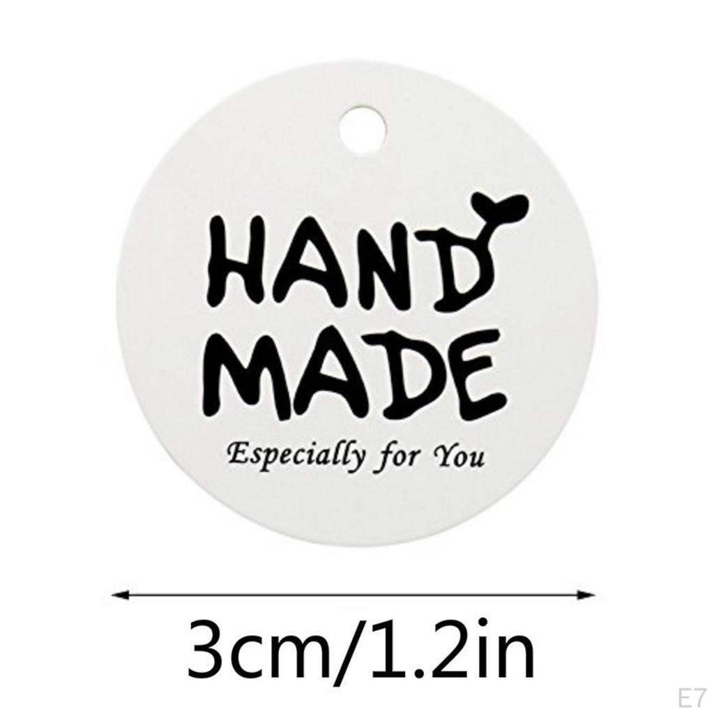 100 Paper Tags Wedding Party Favor Label Price Tag-(Handmade)