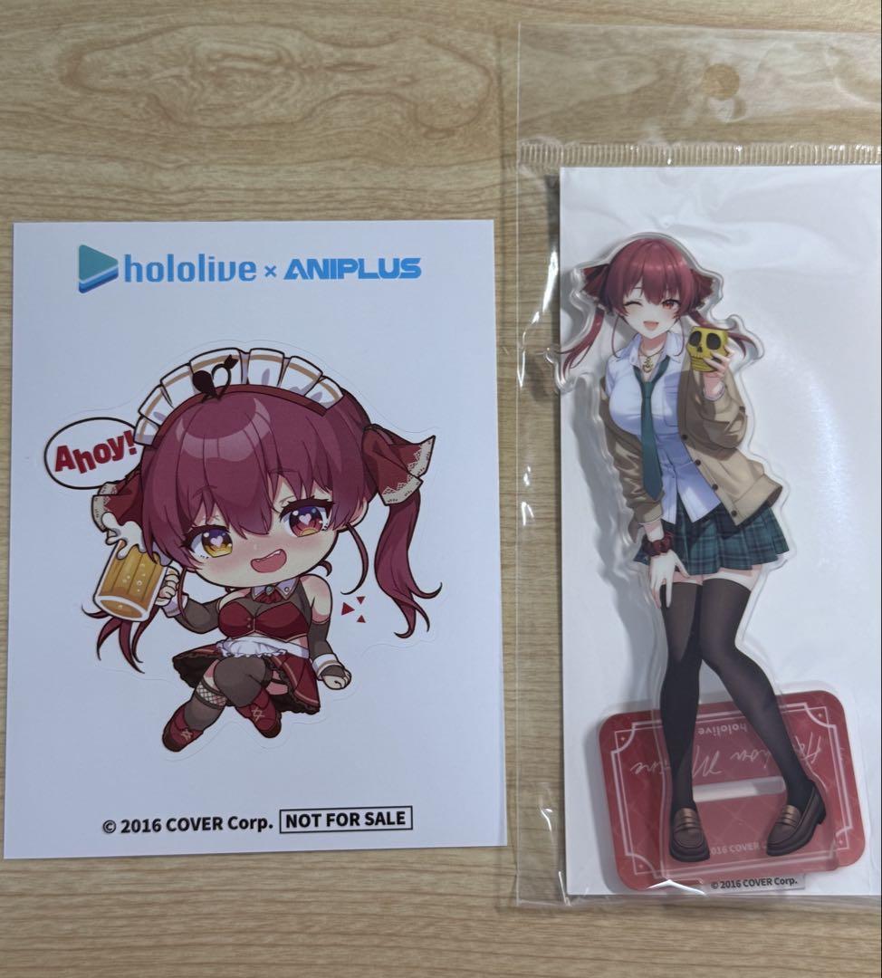 

[USED] Hololive Houshou Marine Acrylic Stand with Sticker, Aniplus, Korea