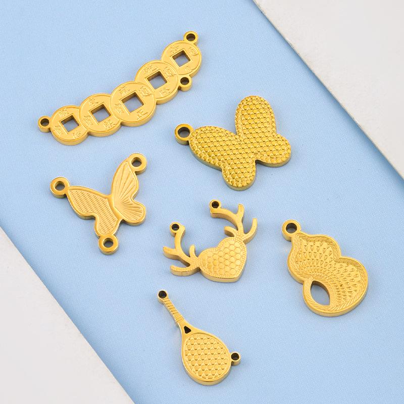 Korean Style Cute Stainless Steel Pendant for DIY Necklace or Bracelet