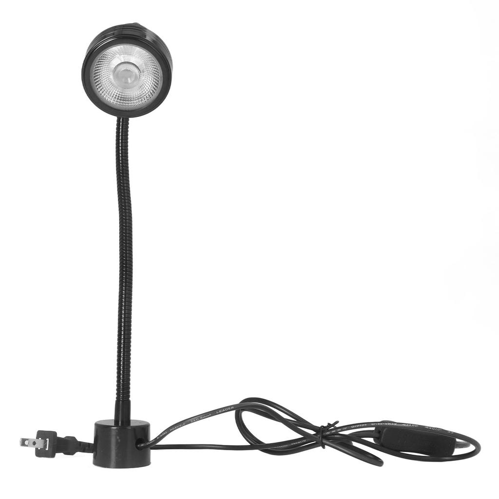 Magnetic Work Light 7W LEDs Flexible Gooseneck Plug Magnetic Base Metal Work Bench Lamp for CNC