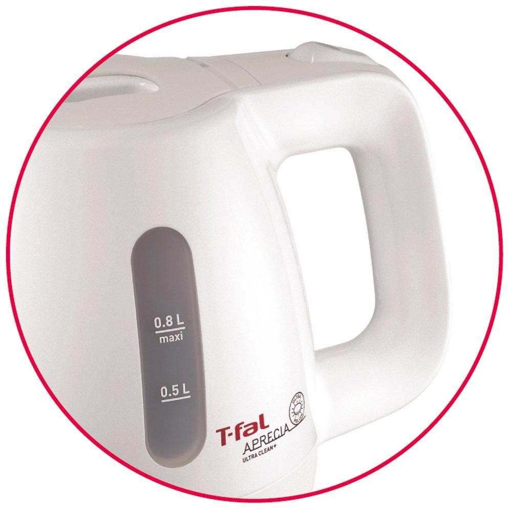 T-fal Electric Kettle Aplessia Ultra Clean Plus Pearl White 0.8L BF8061JP