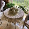 Hand-crocheted Cotton Vintage Tablecloth Pastoral Style Hollow Lace Crochet Floral Dining Cafe Table Cover Sofa Home Decor