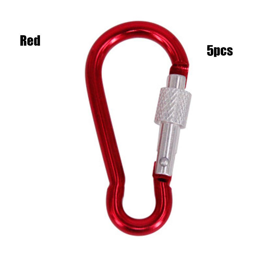 Multi-color Aluminium Safety Alloy Carabiner Buckle Keychain Camping Hiking Hook Climbing Button