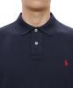 POLO RALPH LAUREN Custom Slim Fit Long Sleeve Mesh Polo - Blue