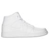 Jordan Air Jordan 1 Mid top Skateboard Shoes Men's White 554724-100