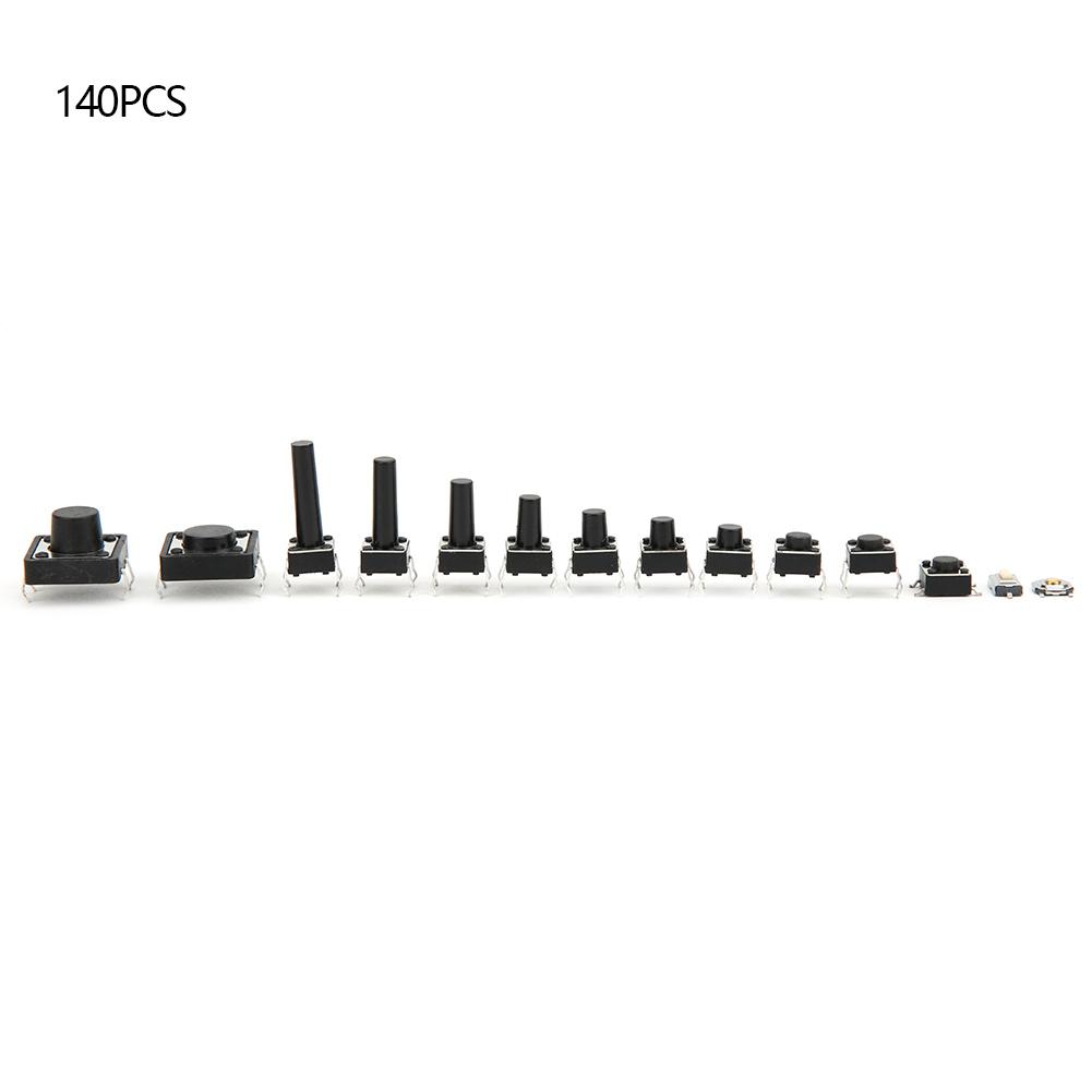 

140PCS 14 Value Tactile Micro Push Button Switch SMD DIP Tact Switch