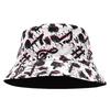 Spring and Summer Polyester Print Bucket Hat Fisherman Hat Outdoor Travel Sun Cap for Men and Women 192
