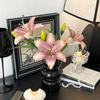 Faux Lily Flowers Bulk Realistic Artificial Tiger Lily Long-lasting Fake Lily Stem for Floral Arrangement Wedding Party Home Decor