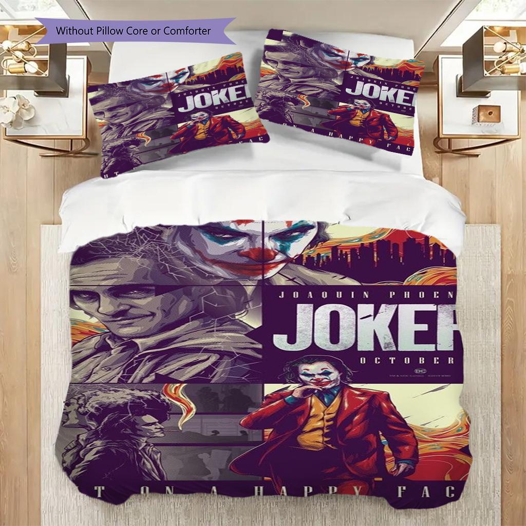 Joker Dark Clown'S Tale Threepiece Set 1 Duvet Cover 2 Pillowcase Without Core Duvet Cover And Pillowcase Soft And Comfortable