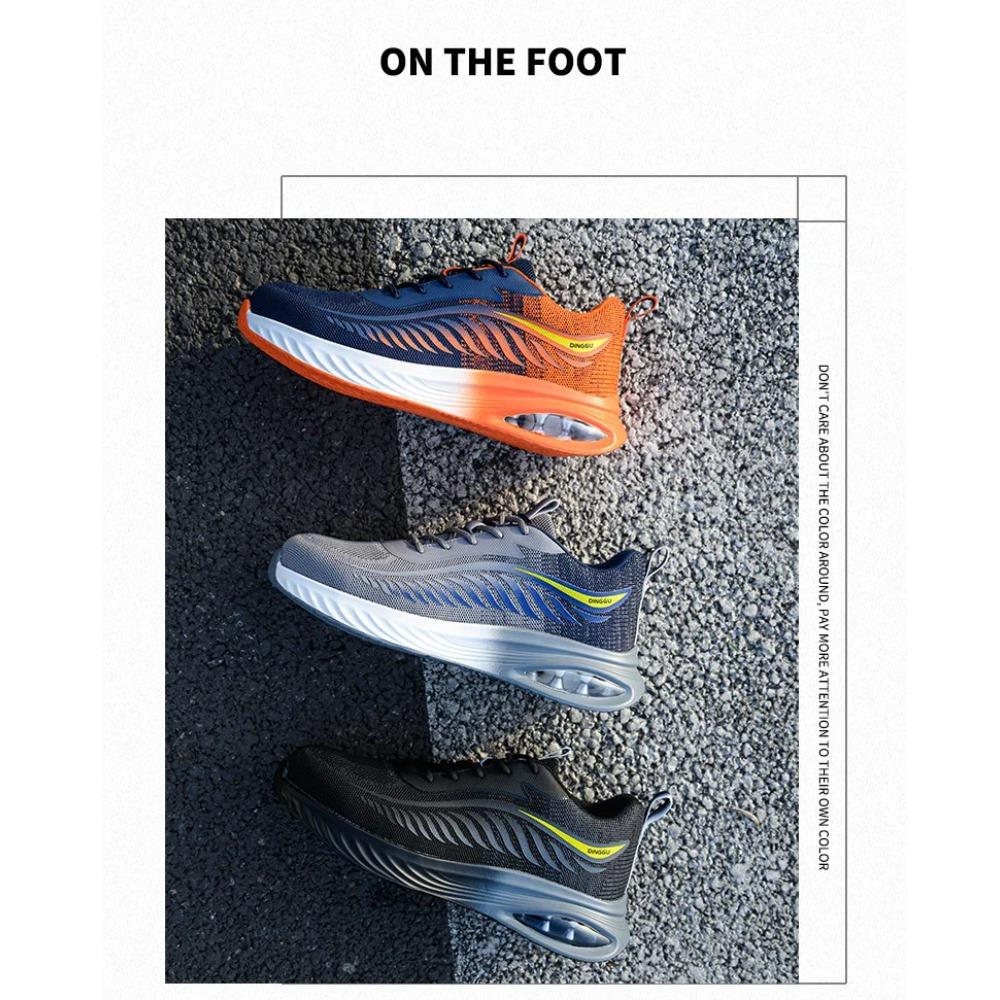 Pánská bezpečnostní obuv Vzduchový polštář Proti rozbití Ochranná pracovní obuv proti propíchnutí Nezničitelné bezpečnostní boty Pracovní tenisky s ocelovou špičkou