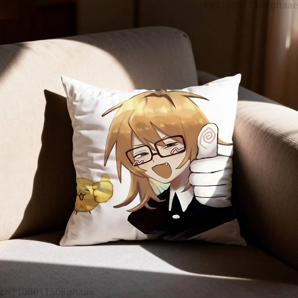 RRanfren Anime Pillow Case Pillow Case Living Room Sofa Cushion Cover Suitable For Home Bedroom Room Decoration
