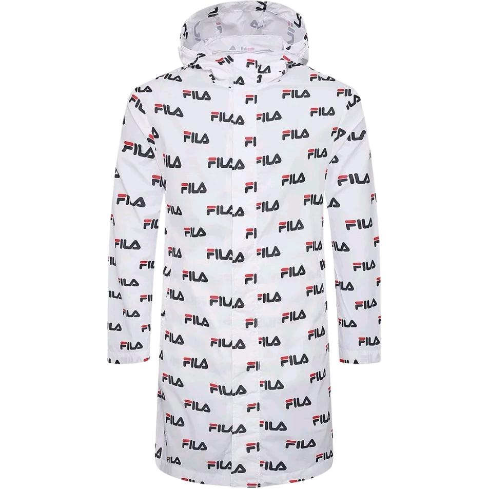 Fila Original Fashion Comfortable Versatile Hooded Loose Fit Printed Breathable Jacket Men Jackets F11M828711F-WT
