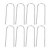 100PCS High Temperature Nichrome Jump Ring Mini U Hanger Hooks for Ceramic Ornament Jewelry