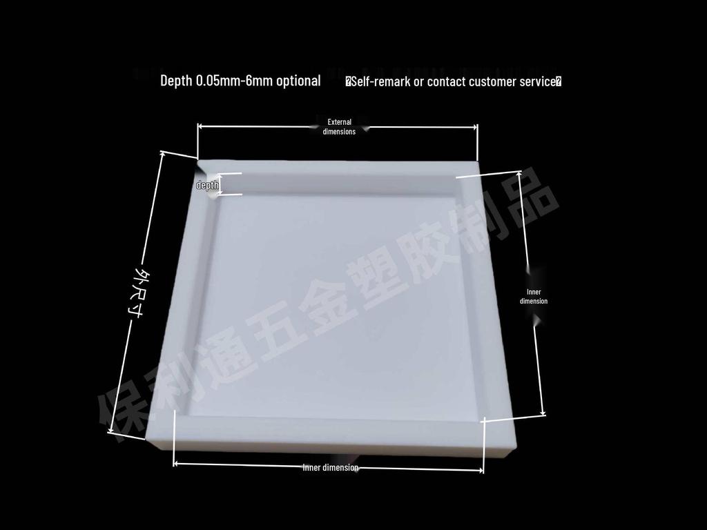 Custom High-Temperature Resistant PTFE Teflon Grooved Mold Parts for Laboratory Use