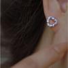 Twist Twist Stud Earrings Women's Twist Geometric Triangle Light Luxury Hollow Niche Temperament Versatile Earrings