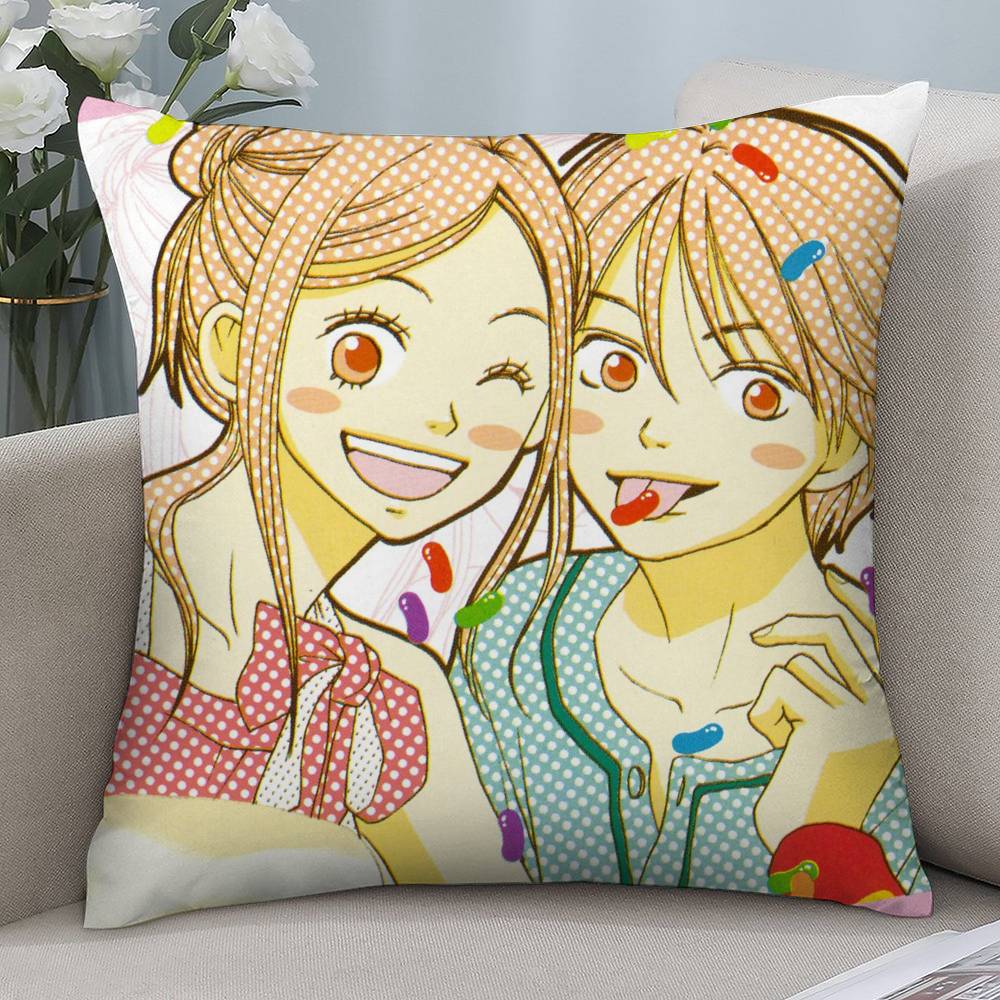 Anime L-Lovely C-Complex Pillow Case Short Plush Double-sided Print Square Throw Pillow Covers Sofa Home Cushion Decor