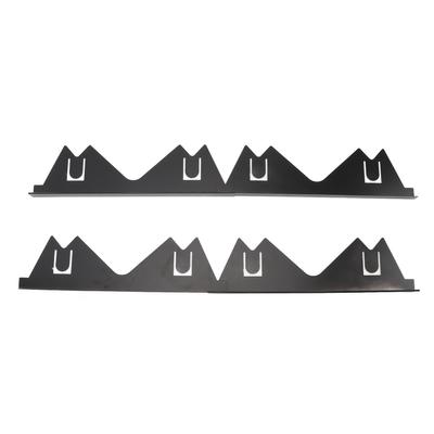 2 Paires Couvre-Joints de Cuisinière en Acier Inoxydable Remplisseur d'Espace de Cuisinière Kit de Garniture de Cuisinière Résistant à la Chaleur Facile à Nettoyer