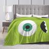 Mike Wazowski Monsters University Flannel Throw Blankets Monsters Inc Blankets for Sofa Bedroom Warm Bedroom Quilt,