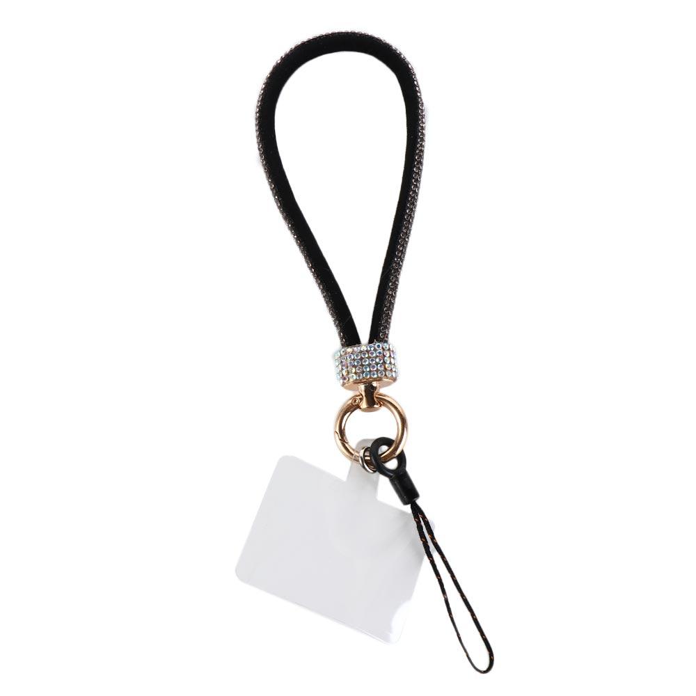 Short Wrist Style Glitter Rhinestone Phone Lanyard Luxury Hanging Cord Mobile Phone Chain Decoration Pendant