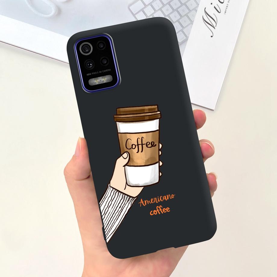 For LG K52 Q52 2020 Phone Case Soft Matte Silicone Capa For LGK52 LGQ52 2020 Funda Goothic Style Cartoon Back Cover Cute Pattern
