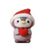 Toys Beginner Material Kit Penguin Wool Needle Felt Kit Unfinished Felt Kit Penguin Cartoon Toy