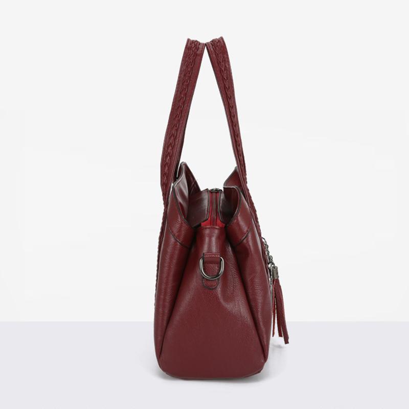 Yogodlns Puha PU bőr Luxus kézitáskák Női Táskák Tervező Női Minőségi Bojt Crossbody Táskák Shopper Tote