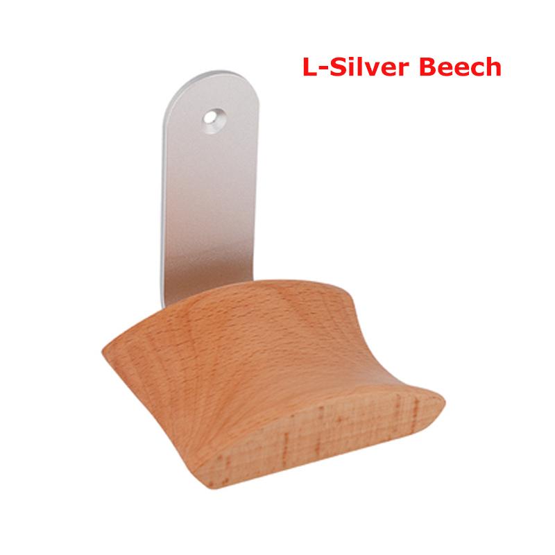 Universal Headphone Stand Solid Walnut/Beech Wood +Aluminum Alloy Headphones Hanger Hole Plate Gaming Headset Holder No Punching