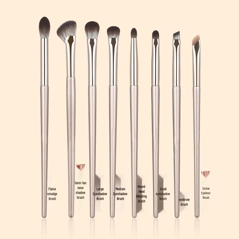 15-teiliges vergoldetes Lidschattenpinsel-Set mit tragbarer Tasche