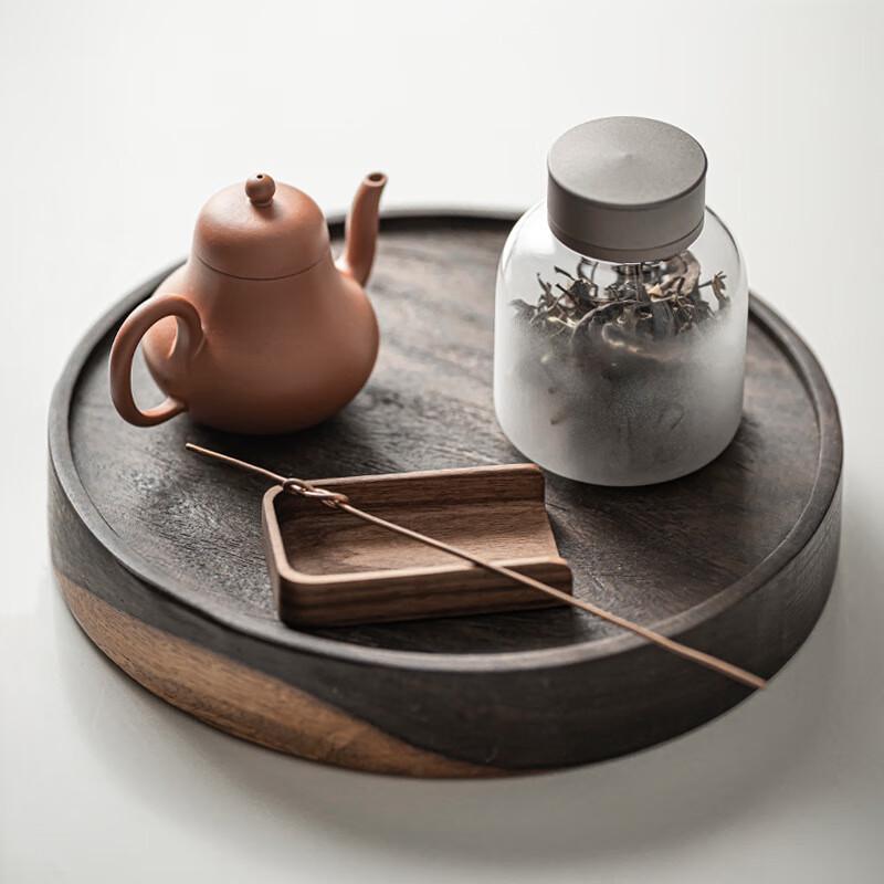 Zhi Nian Hua Double-Layer Glass Teacup & Storage Jar
