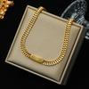 EILIECK 316L Edelstahl Metallkettenhalskette Für Frauen Mode Vergoldete Halskette Wasserdichter Schmuck Damen Geschenk