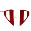 Red Carbon Fiber Side Tail Lamp Charging Port Cover Trim For Tesla Model 3/Y