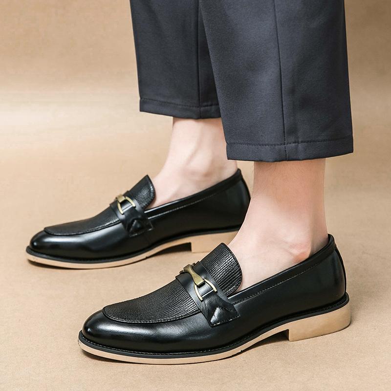 Scarpe Moda Uomo Suola Morbida Piattaforma Pelle Primavera Autunno Mocassini Slip On Scarpe Moda Abito da Sposa Uomo Scarpe Basse