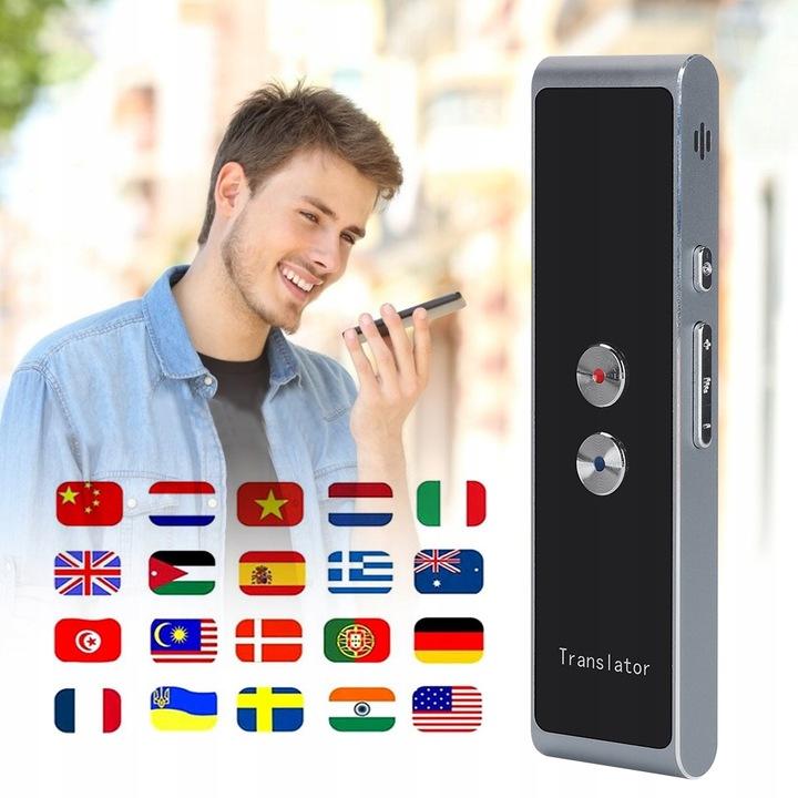 Elektroniczny Tłumacz Translator Dwukierunkowy Mowy Natychmiastowy 33 Język
