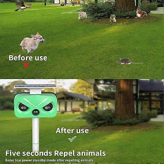 Ultrasonic Animal Repeller Solar,Waterproof Cat Repellent,Fox Repellent,Rat repellent,Ultrasonic Dog Repellent