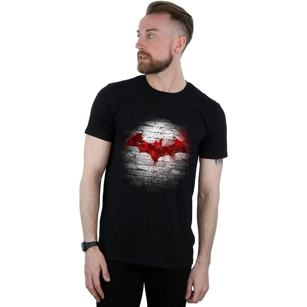 Batman Mens Wall Cotton Logo T-Shirt