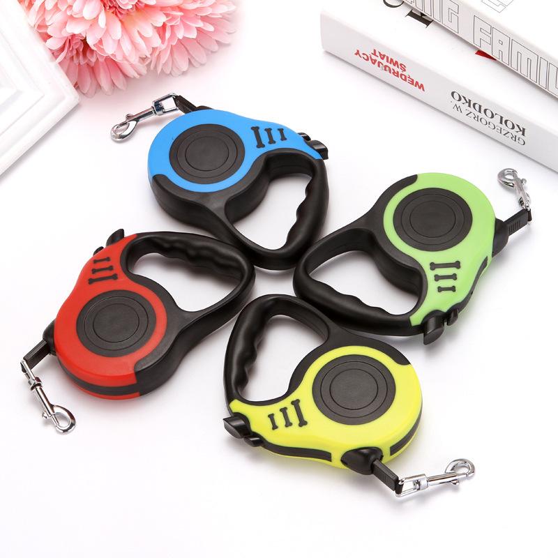 Automatic Retractable Dog Leash 3/5m Nylon Traction Extension Rope for Small Puppy Dogs Pet Walking Supplies Roulette Leashes