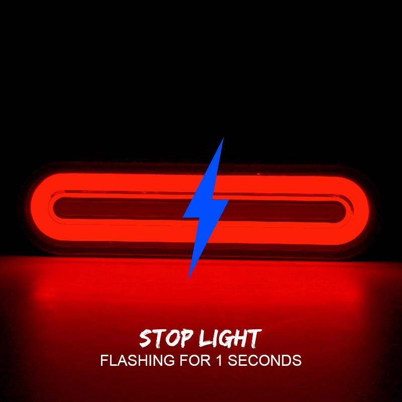 3 In 1 LED Tail Light 60led Sequential Dynamic Turn Signal Light DRL Brake Light 10V-72V For Car Truck Trailer Motorcycle ATV RV