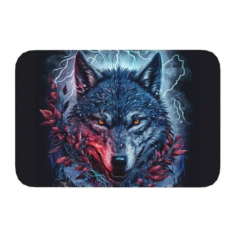Animal Wolf Front Floor Door Entrance Mat Indoor Kitchen Bathroom Doormat Bedroom Carpet Rug