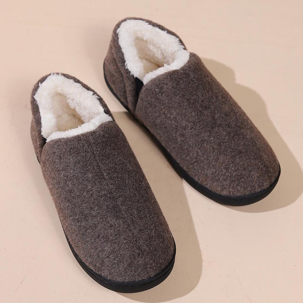 Order A Size Up New House Shoes Casual Women Shoes Winter Indoor Fluffy Home Shoes for Men Outdoor Antiskid High Ankle Furry Slippers