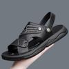 Fashion Sandals 2024 Summer Genuine Leather Sandals for Men Leisure Beach Sandals Male Summer Shoes Lightweight Outdoor Casual Sandals