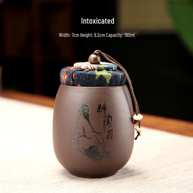 Portable Purple Clay Mini Tea Caddy (2-Pack)