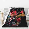 Custom Animated Anime Helluva Boss Blitzo Blanket 3D Printed Soft Flannel Fleece Warm Throw Blankets Car Bedding Sofa Bedspreads
