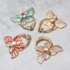 [2 Packs] Butterfly Glitter Bling Bling Phone Ring Holder, Sparkle Phone Ring Grip Artificial Diamond Stand,Rhinestone Cell Finger Ring for