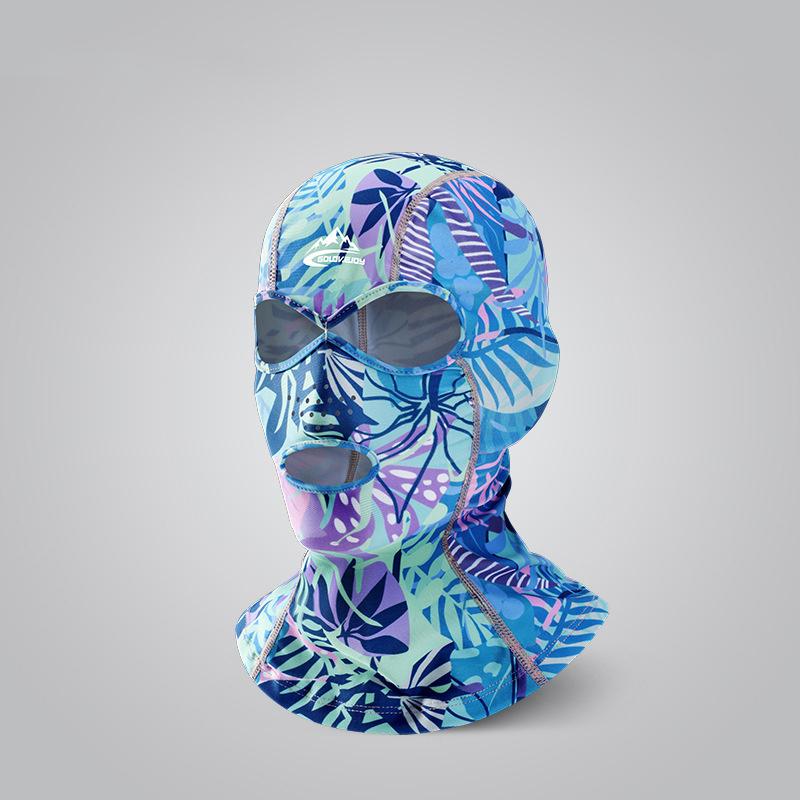 Facekini Maschera solare da nuoto Cuffia da nuoto Protezione UV per il viso da uomo e da donna