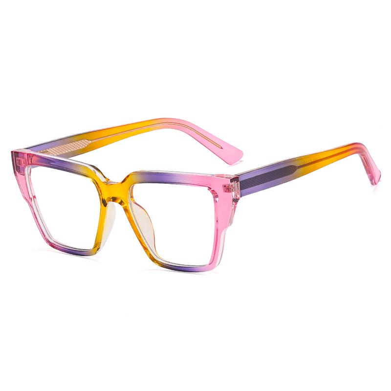 

Stylish Blue Light Glasses Non Prescription Frames for Women Cat Eye Fake Glasses Computer Glasses Anti Glare UV Color Eyewear